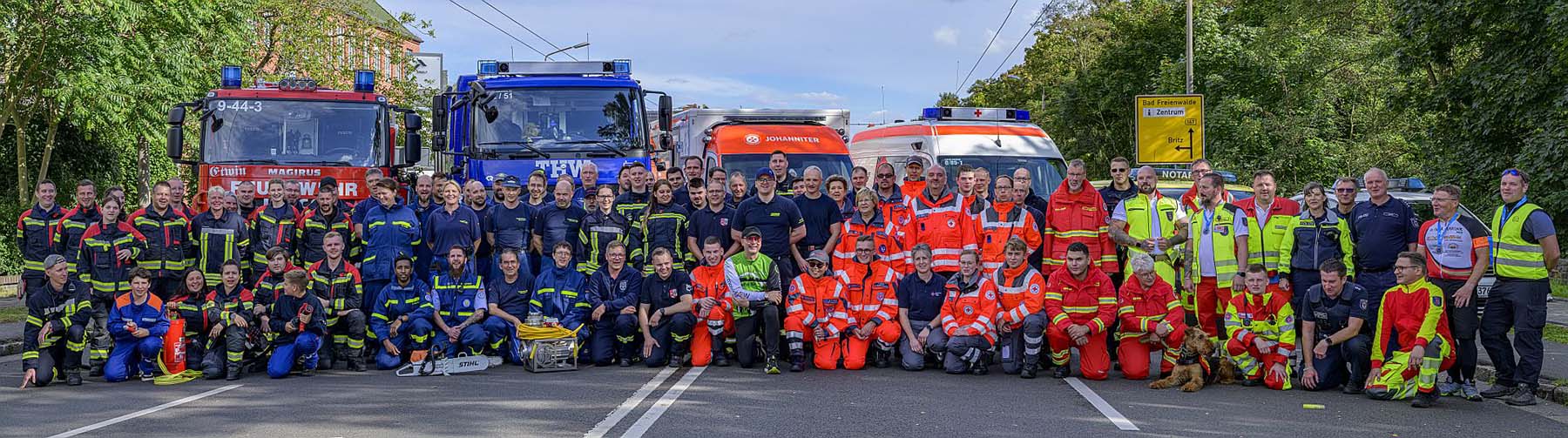 Ein Foto der Blaulichtfamilie